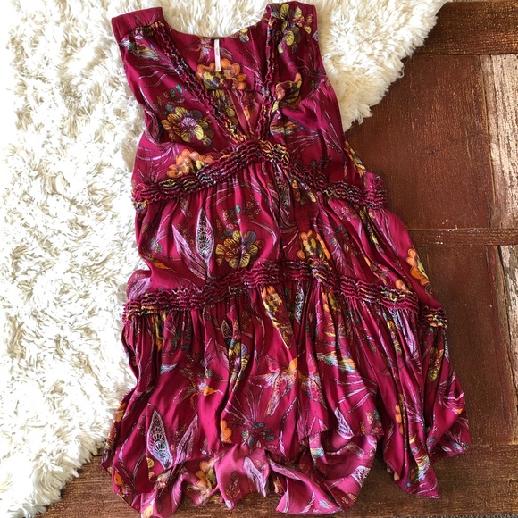 Free People Tops - Free People | Purple Haze Ruffle Layered Tunic Top